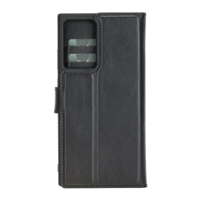 Magische Samsung Galaxy Note 20-Serie, abnehmbare Echtleder-Brieftaschenhülle – MW