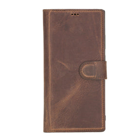 Magische Samsung Galaxy Note 20-Serie, abnehmbare Echtleder-Brieftaschenhülle – MW