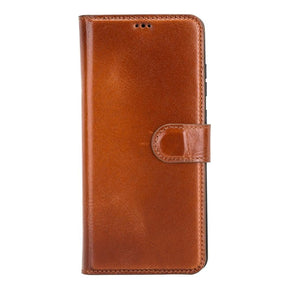 Magische Samsung Galaxy S20-Serie, abnehmbare Echtleder-Brieftaschenhülle – MW