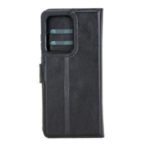 Magische Samsung Galaxy S20-Serie, abnehmbare Echtleder-Brieftaschenhülle – MW
