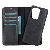 Magische Samsung Galaxy S20-Serie, abnehmbare Echtleder-Brieftaschenhülle – MW