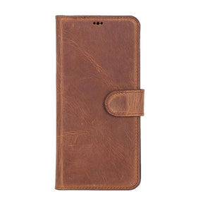 Magische Samsung Galaxy S20-Serie, abnehmbare Echtleder-Brieftaschenhülle – MW