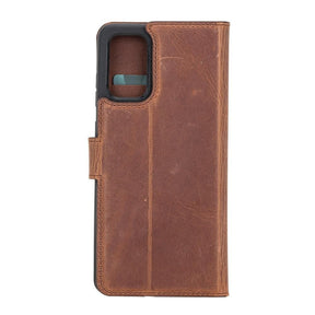 Magische Samsung Galaxy S20-Serie, abnehmbare Echtleder-Brieftaschenhülle – MW