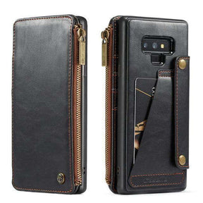 Slank beschermhoesje voor Note 9 met leren-look afwerking