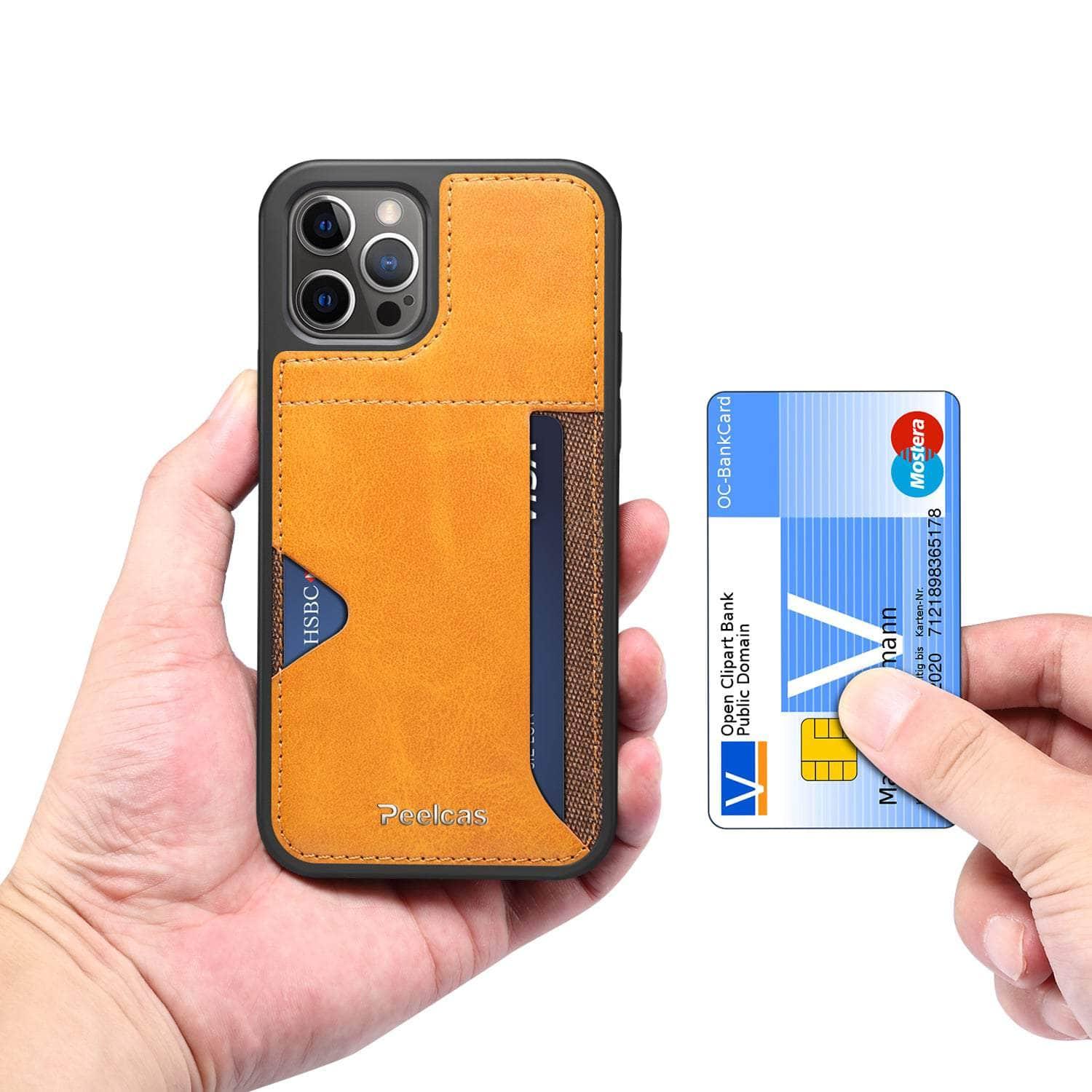 iPhone 14 hoesje met ruimte voor een creditcard of betaalpas