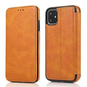 Open iPhone-hoesje met meerdere vakken voor pasjes