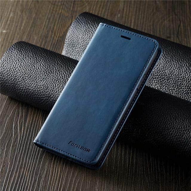Leren wallet hoesje om een iPhone 11 met volledige bescherming
