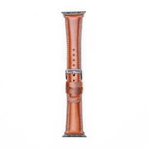 Leren Bandje Apple Watch - Cognac Bruin - Oblac