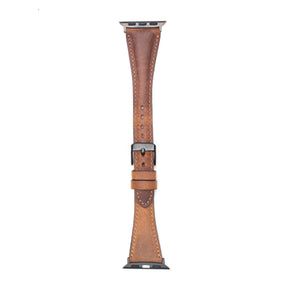 Leren Bandje Apple Watch S - Antiek Bruin - Oblac