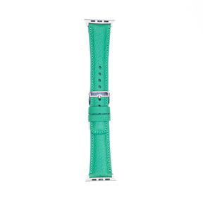 Leren Bandje Apple Watch - Gras Groen - Oblac