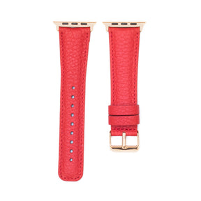 Leren Apple Watch Bandje - Ferrari Rood - Oblac