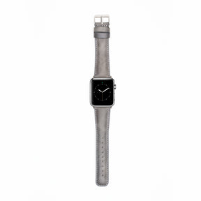 Leren Apple Watch Bandje - Rustiek Grijs - Oblac