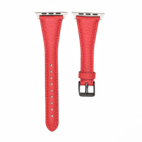Leren Bandje Apple Watch S - Ferrari Rood - Oblac
