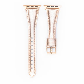 Leren Bandje Apple Watch S - Rosé Gold - Oblac