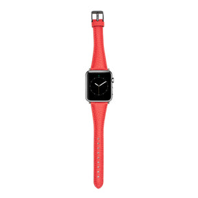 Leren Bandje Apple Watch S - Ferrari Rood - Oblac