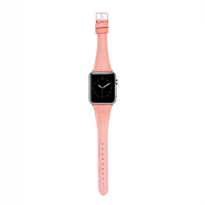 Leren Bandje Apple Watch S- Salmon Roze - Oblac
