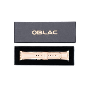 Leren Apple Watch Bandje - Amarant Roze - Oblac