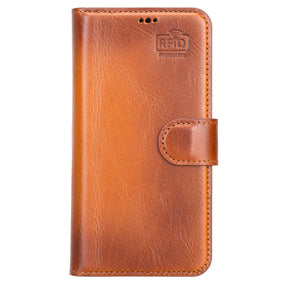 iPhone 13 hoesje cognac bruin leer
