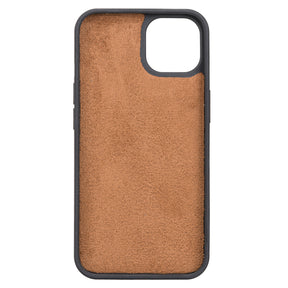 iPhone 13 hoesje cognac bruin leer