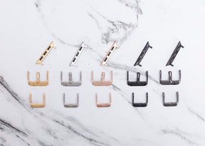 Leren Bandje Apple Watch S - Rustiek Zwart - Oblac